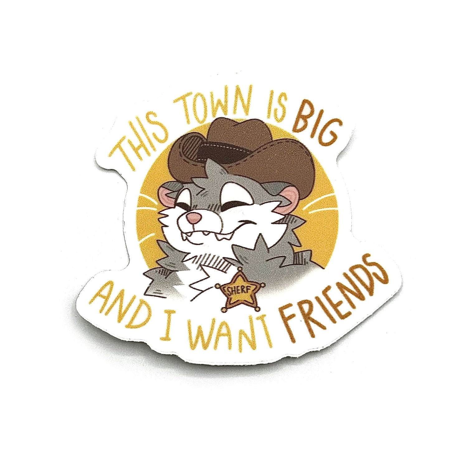 I Want Friends Sticker