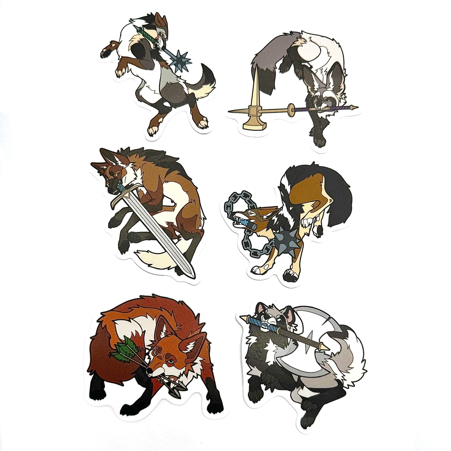 Clawed and Dangerous Sticker Set