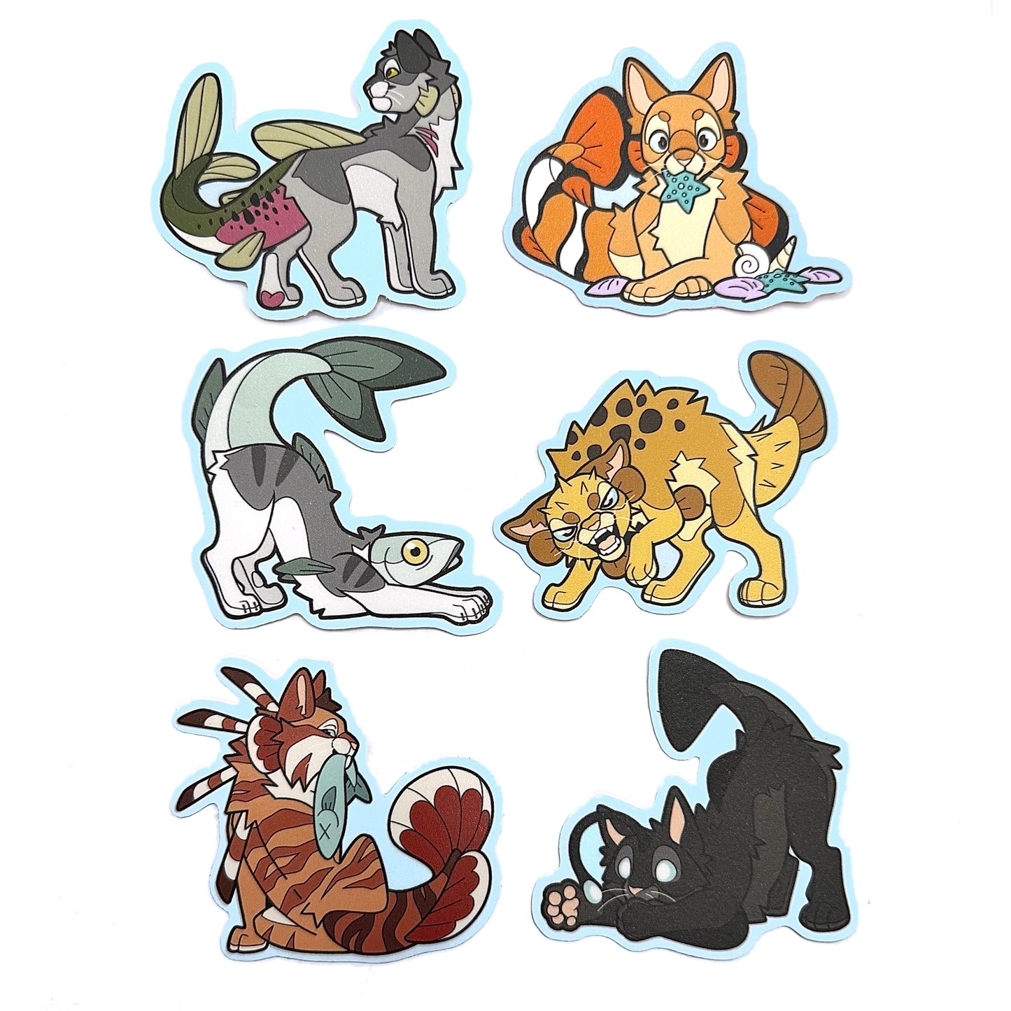 Cat-Fish Sticker Set