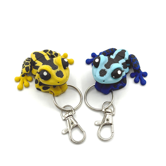 3D Printed Fidget Poison Dart Frog Keychain