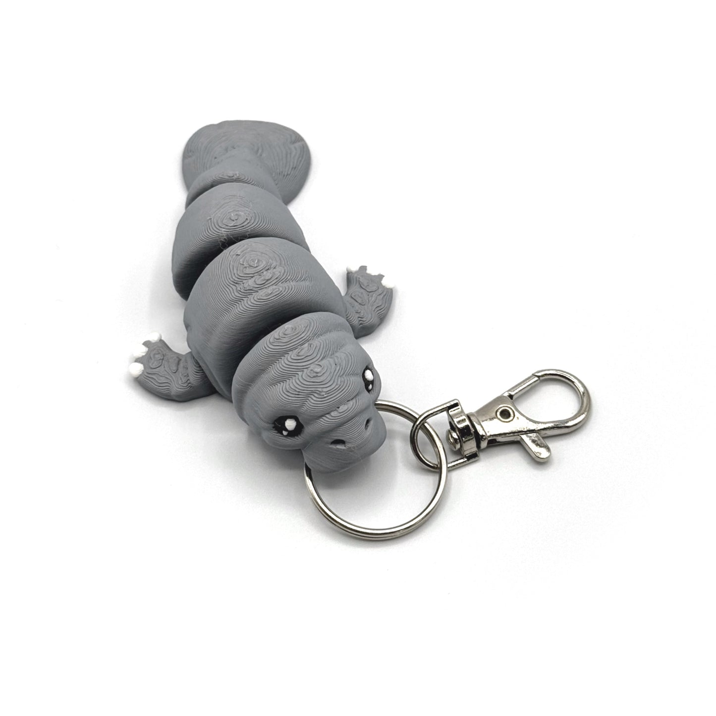 3D Printed Fidget Manatee Keychain
