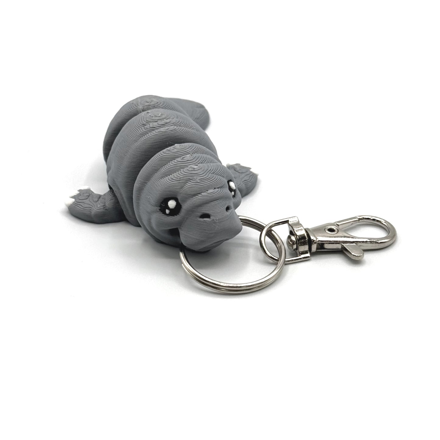 3D Printed Fidget Manatee Keychain
