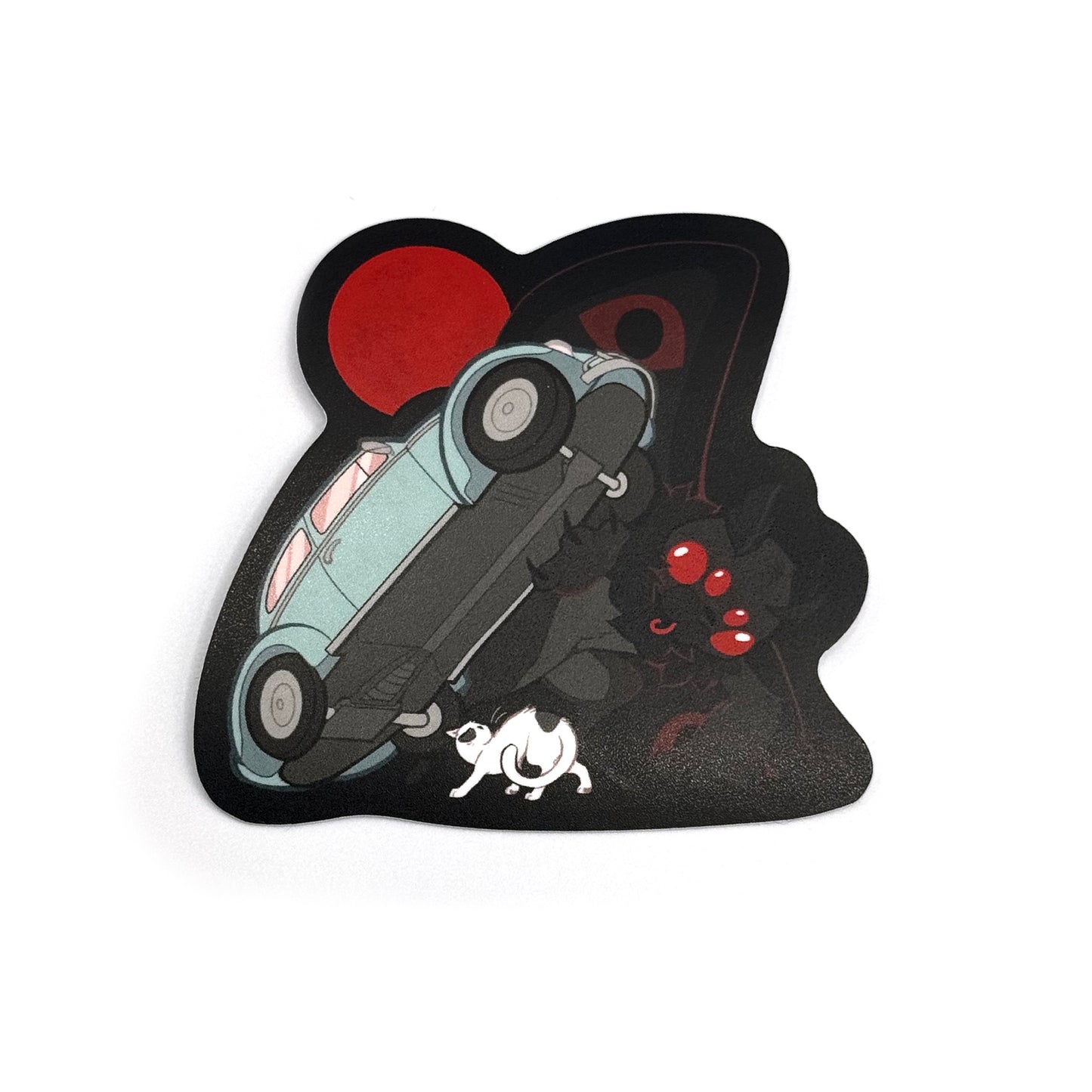 Stay Curious Mothman Back Sticker