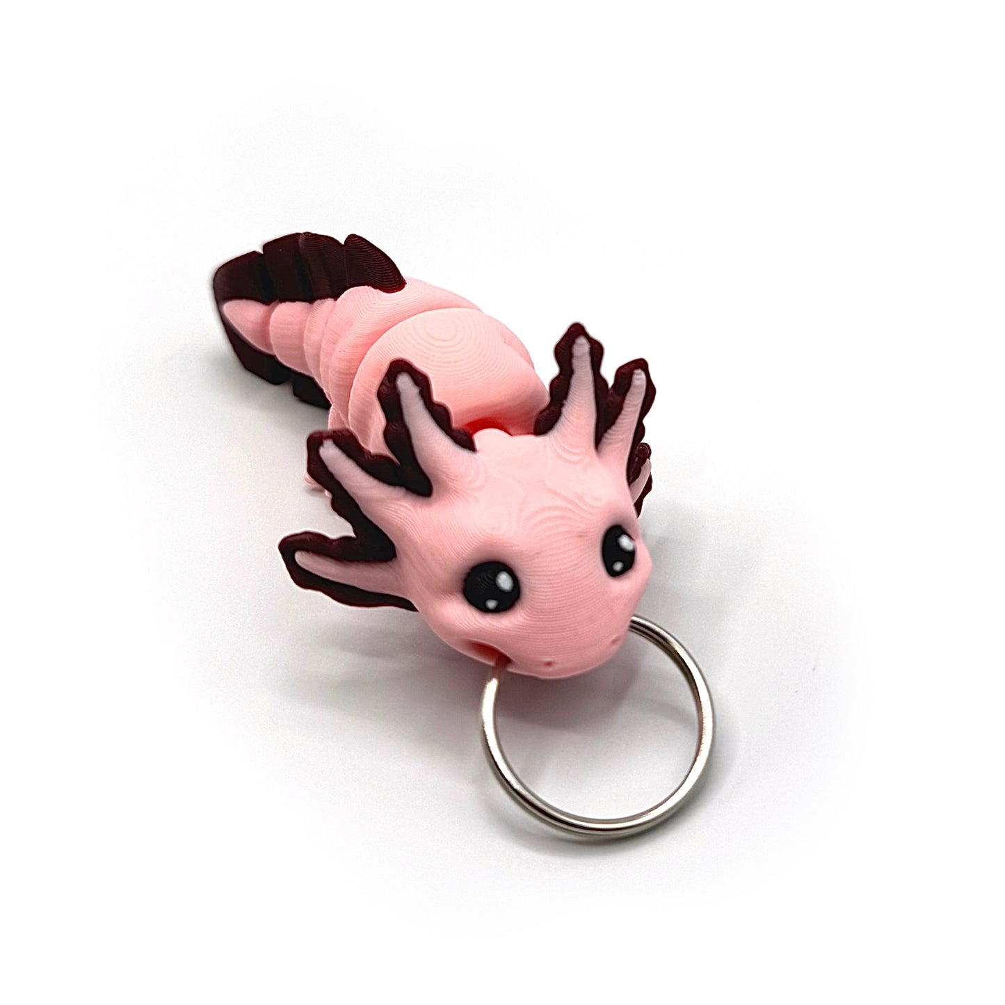 3D Printed Fidget Axolotl Keychain
