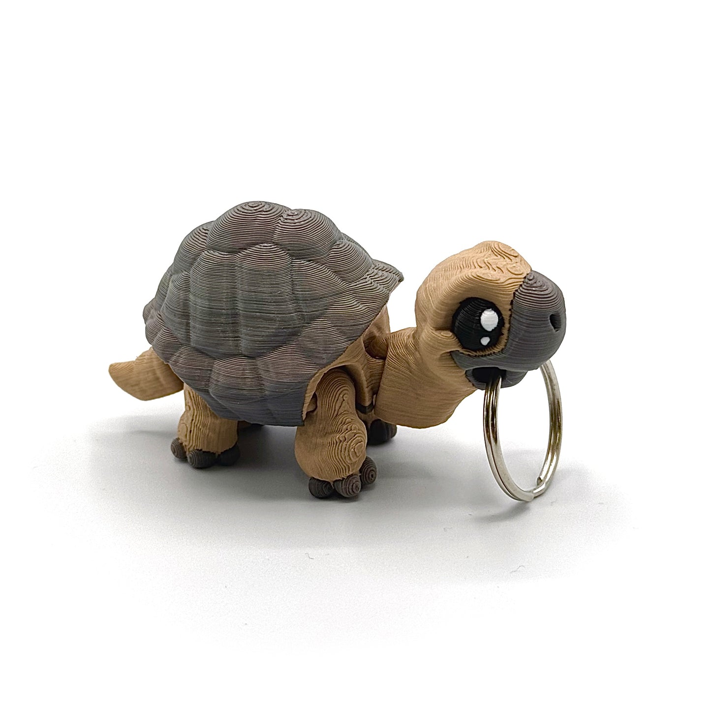 3D Printed Fidget Tortoise Keychain