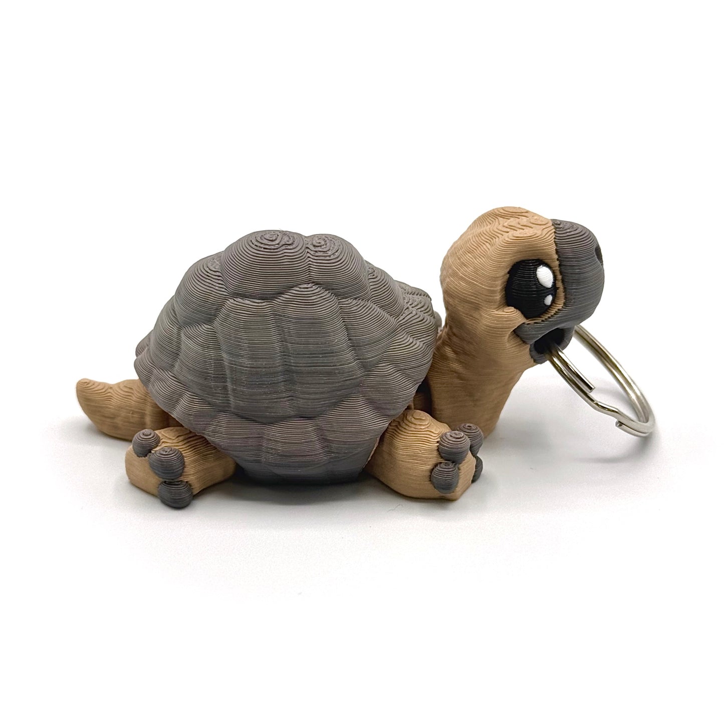 3D Printed Fidget Tortoise Keychain