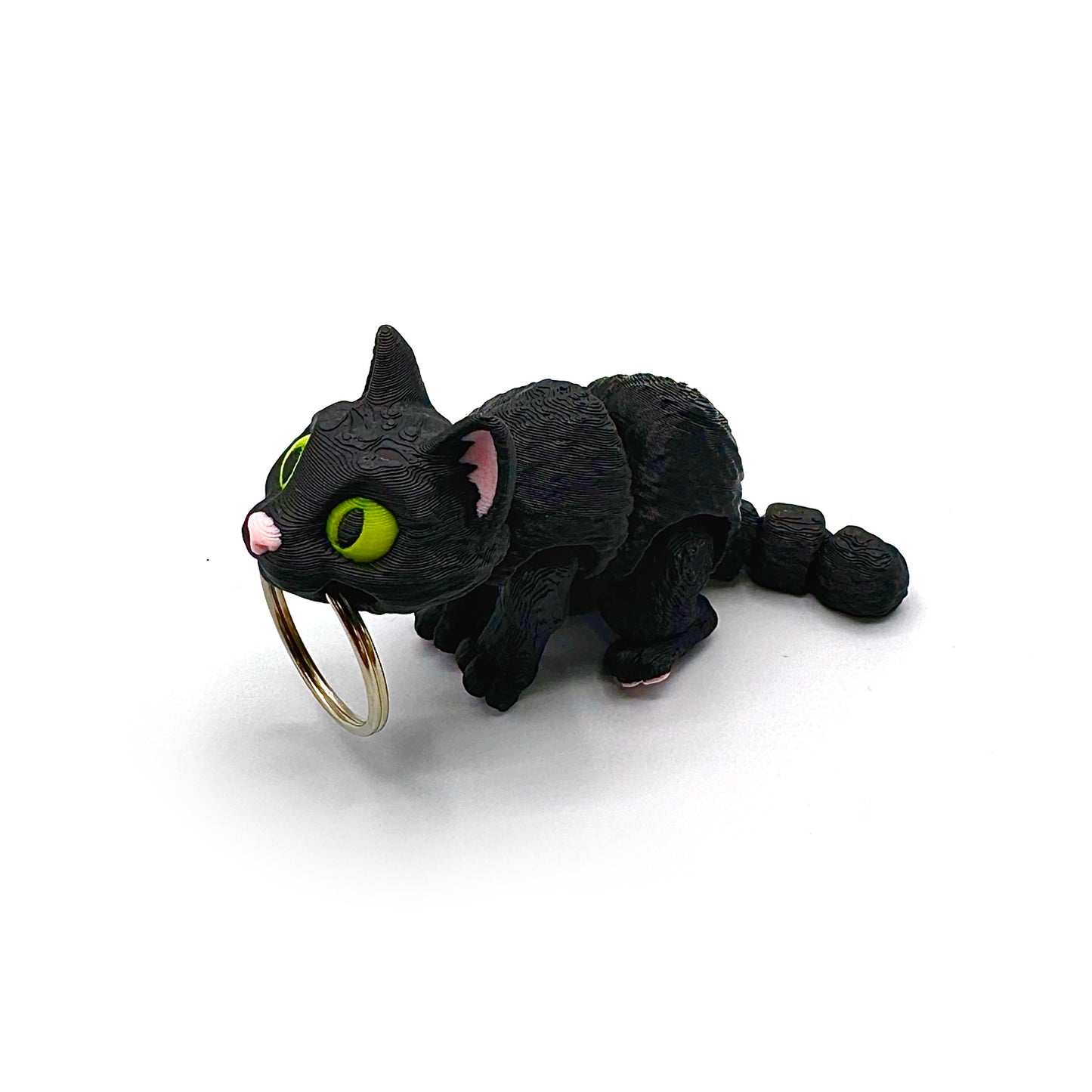 3D Printed Fidget Cat Keychain