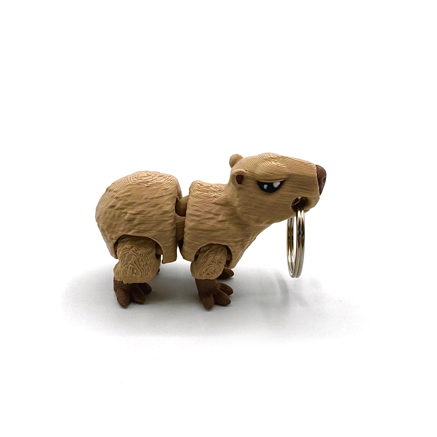 3D Printed Fidget Capybara Keychain