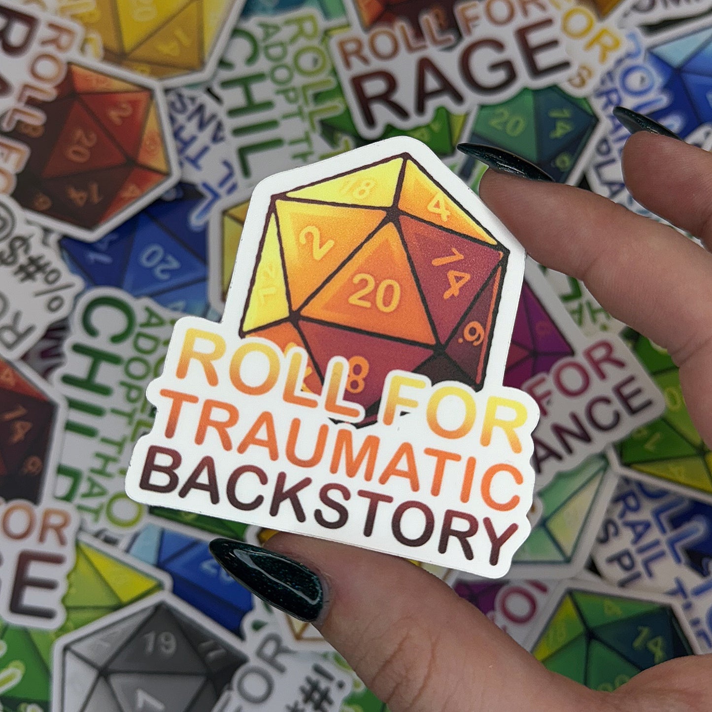 Pack of Holding D&D Sticker Set