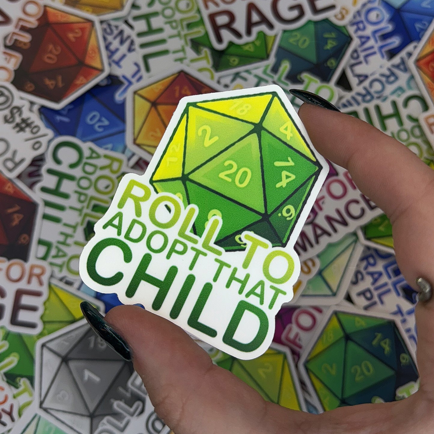 Pack of Holding D&D Sticker Set