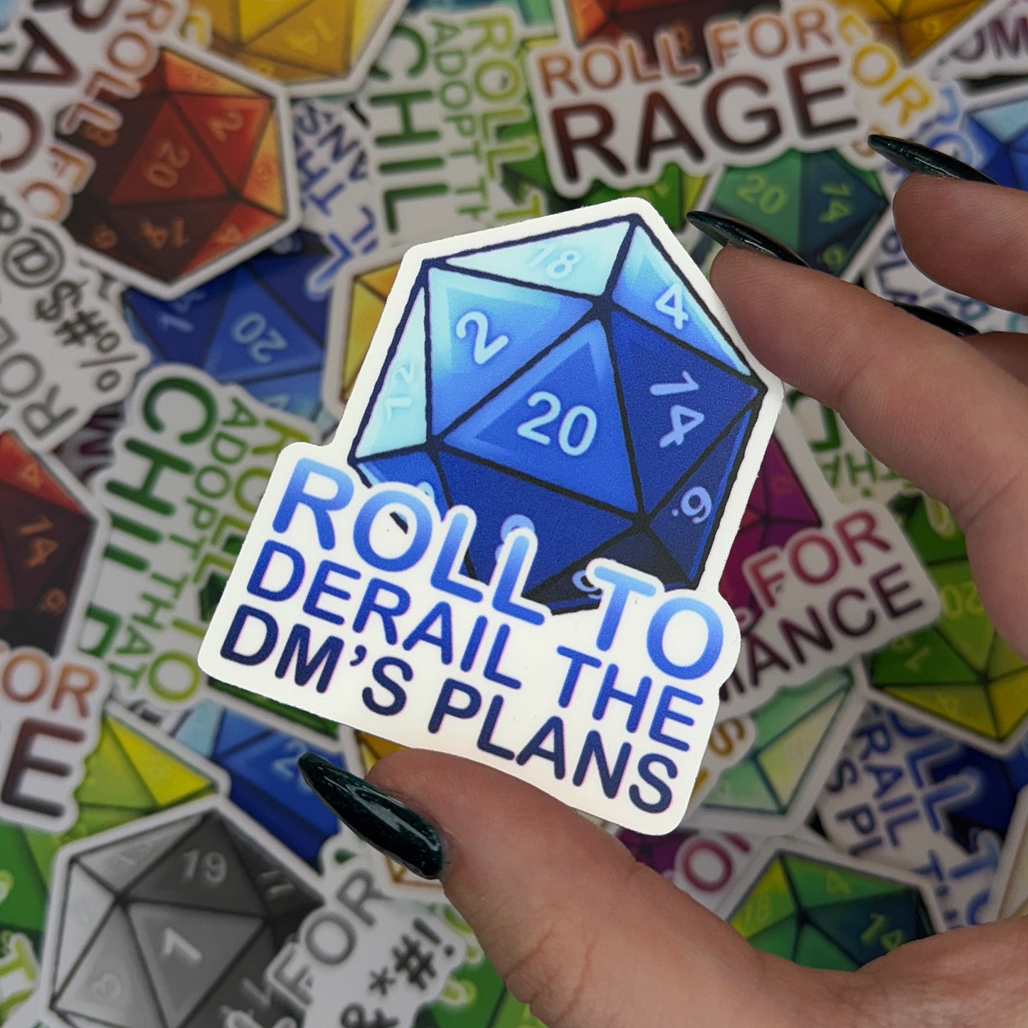 Pack of Holding D&D Sticker Set