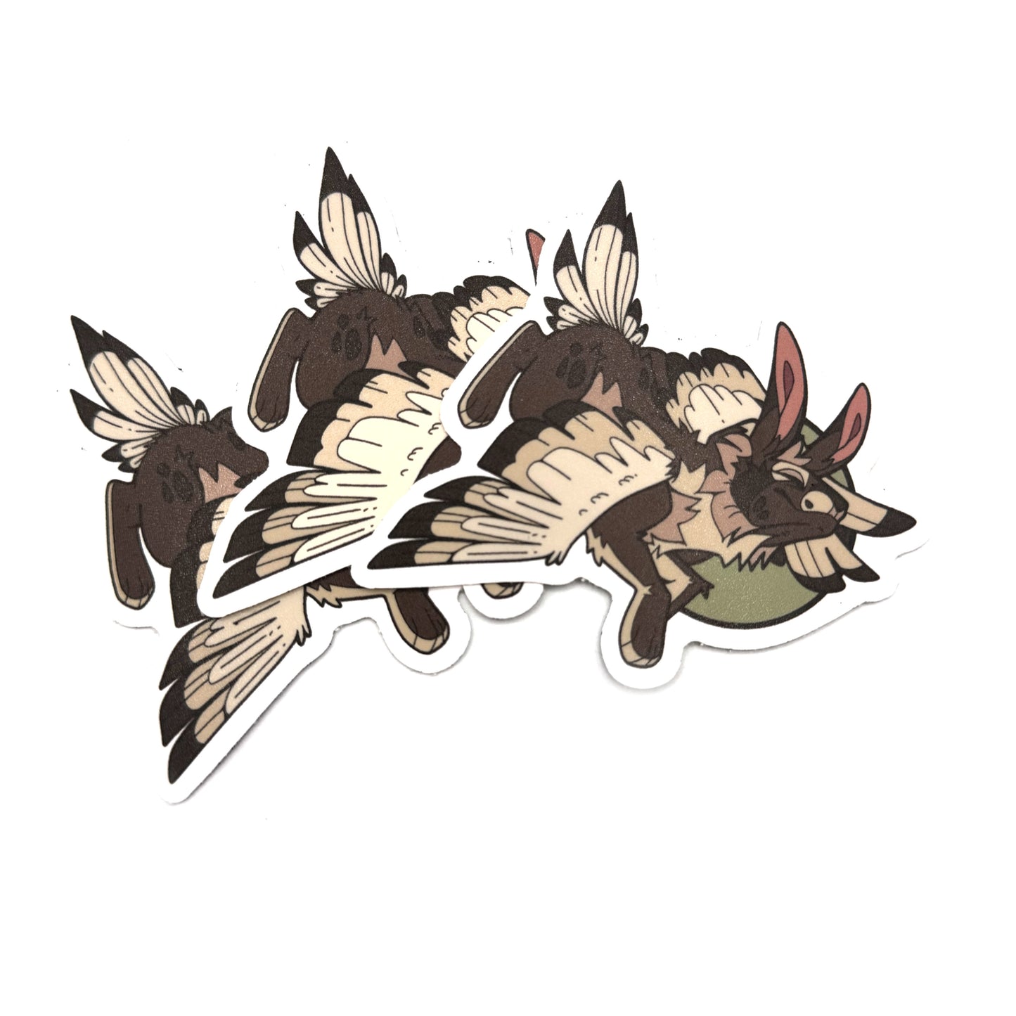 Folk Rabbit Trio Sticker Set