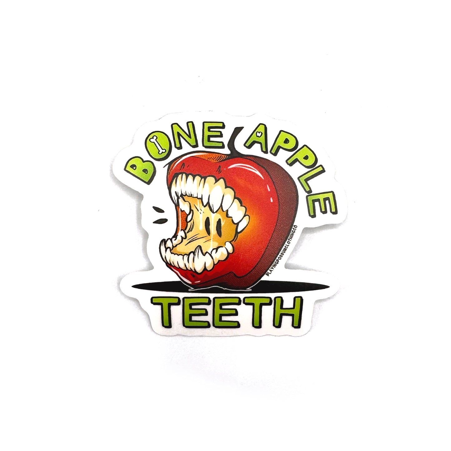 Bone Apple Teeth Sticker