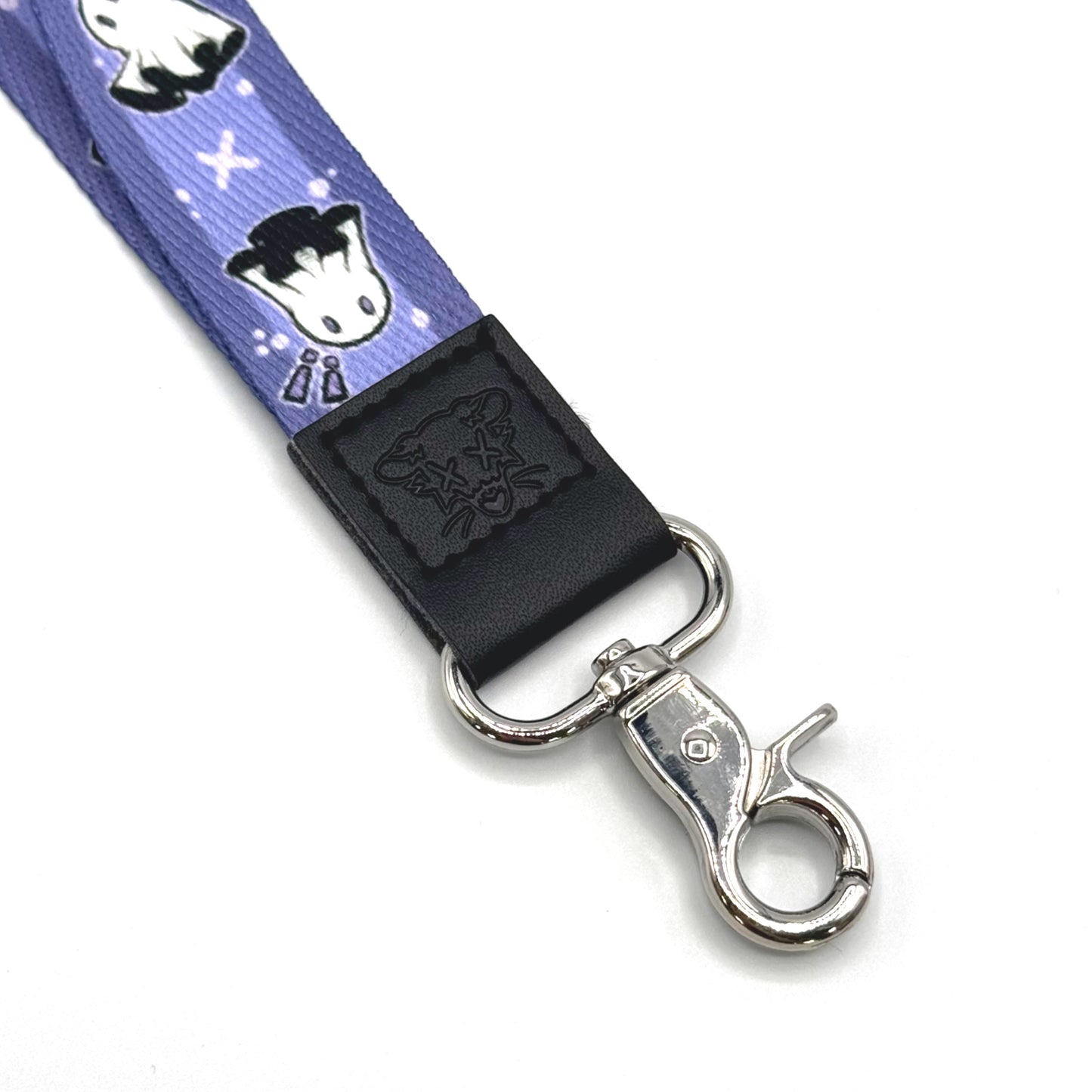 Lilac Ghosts Wristlet Lanyard