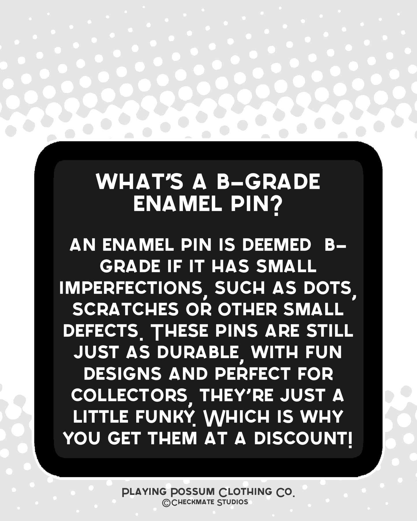 B-Grade Enamel Pin Mystery Packs
