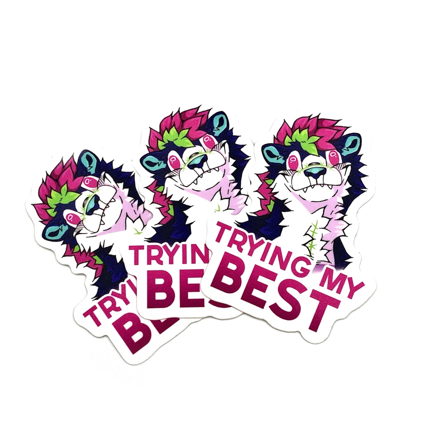 Trying My Best Victor Sticker