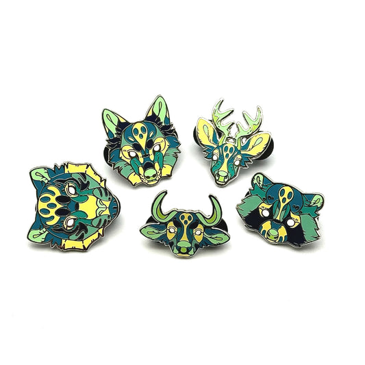 Ethereal Mammals Enamel Pin Set