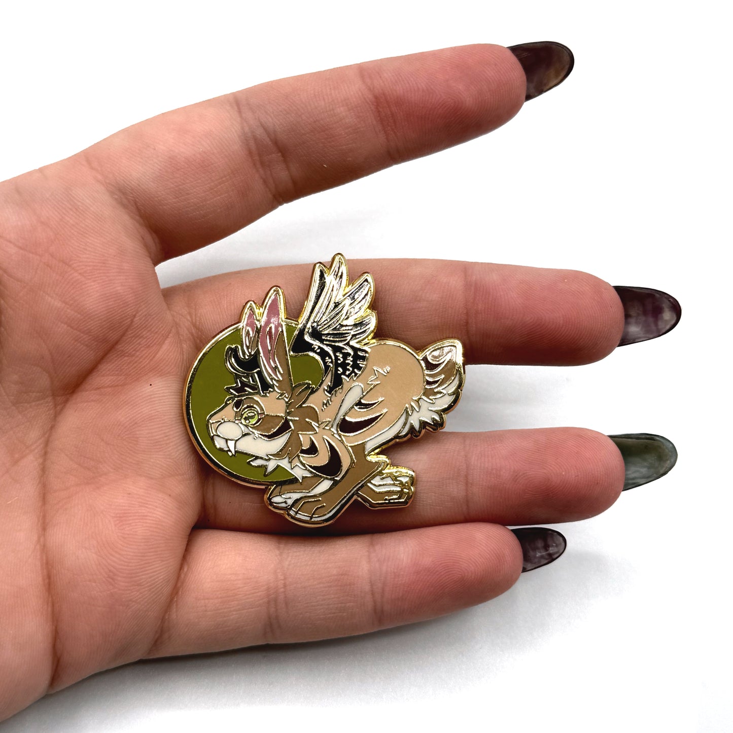 Folk Rabbit Trio Enamel Pin Set