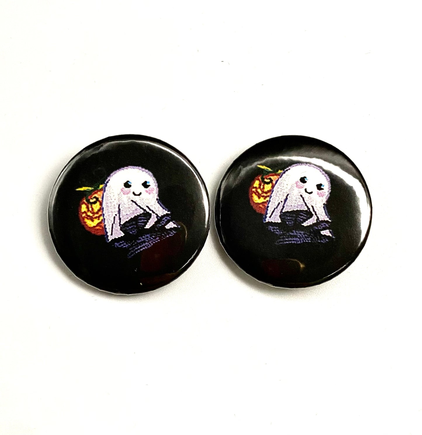 Pixel Ghost Button Pin