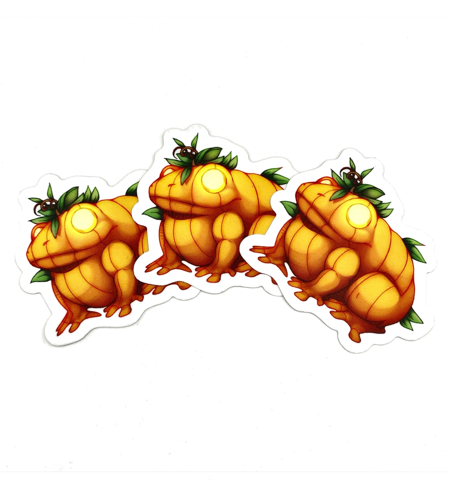 Pumpkin Frog Sticker