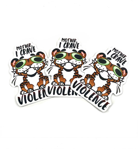 Violent Tiger Sticker