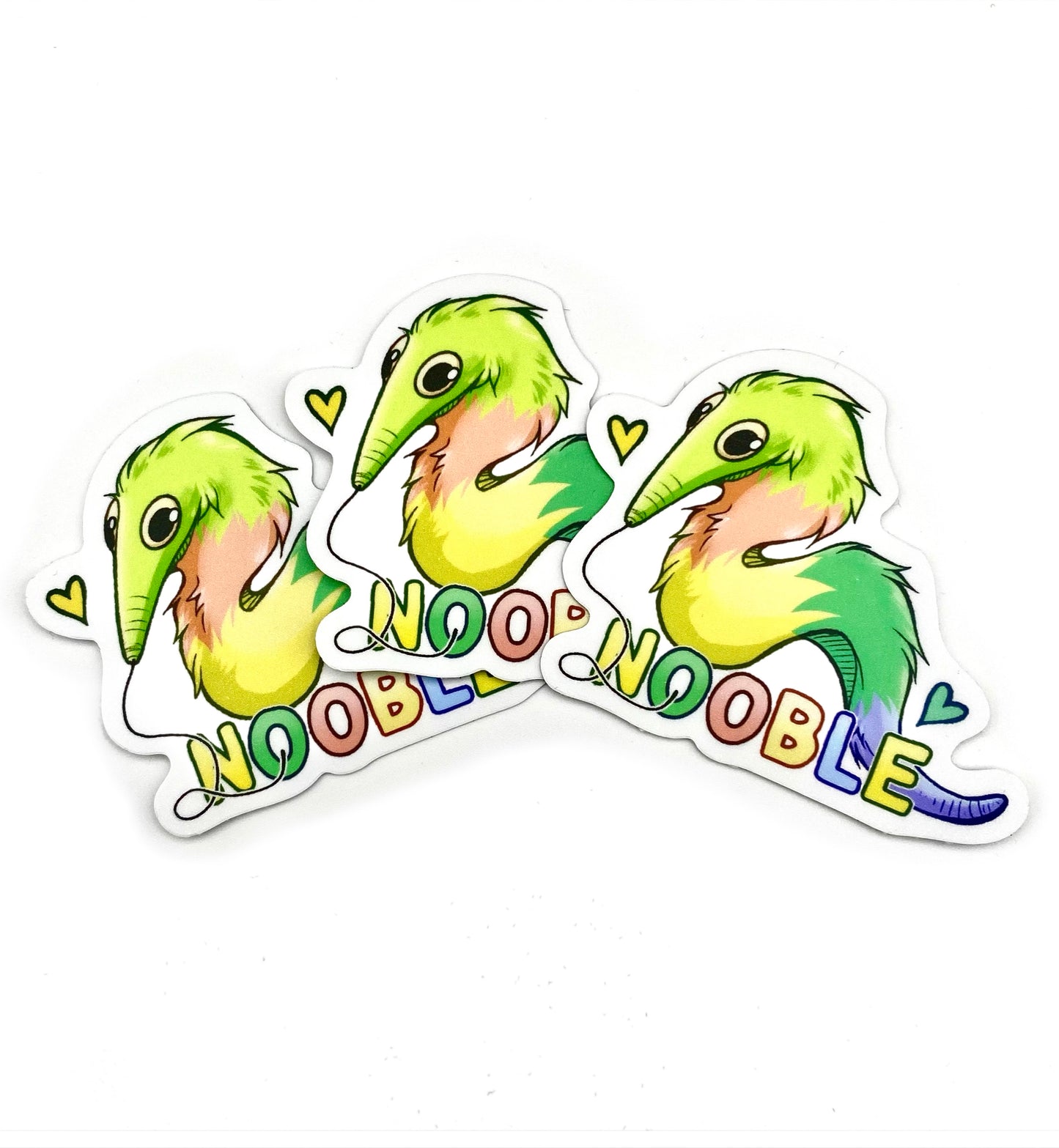 Nooble Worm on a String Sticker