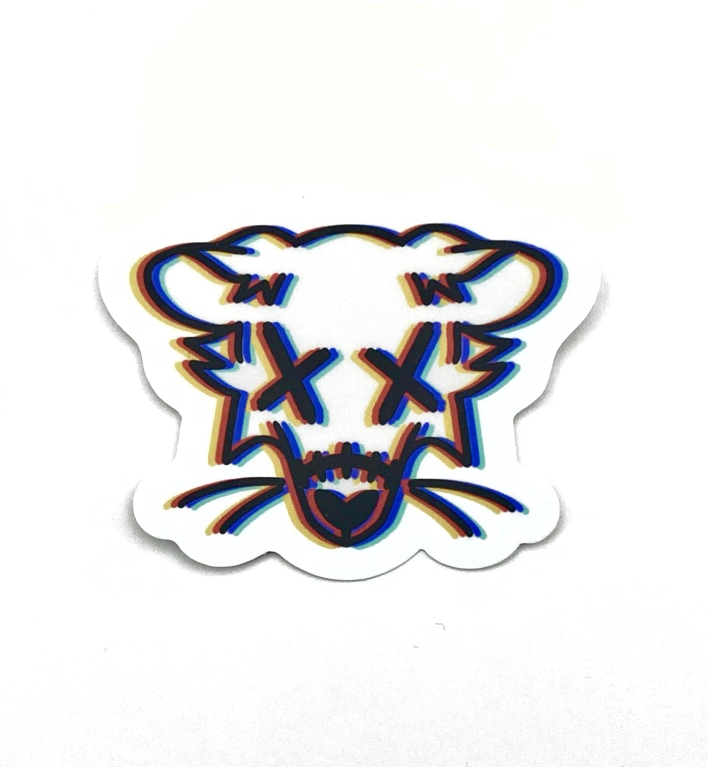 3D Possum Sticker