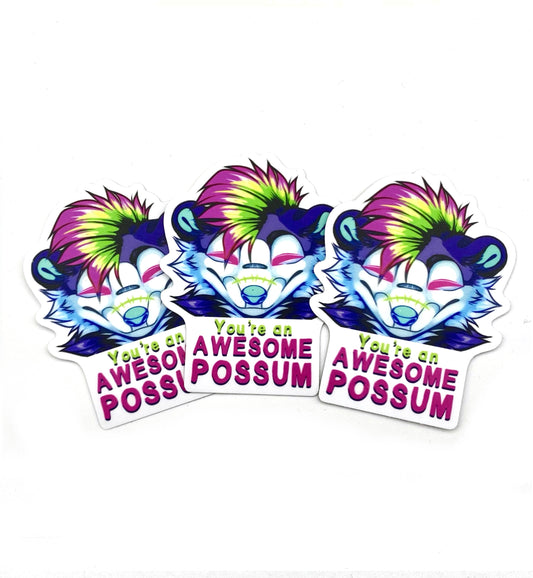 Awesome Possum Sticker