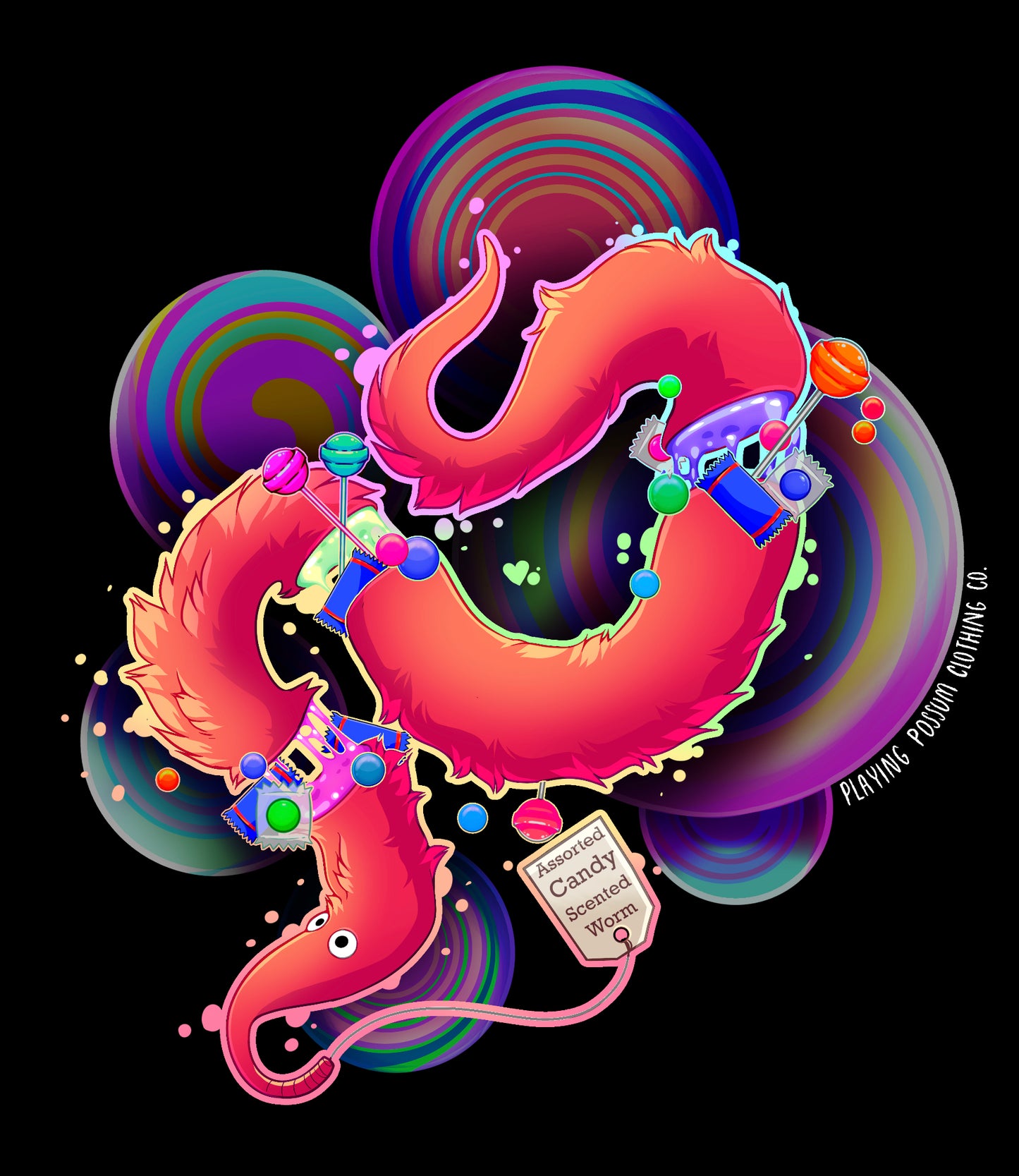 Candy Worm on a String Sweatshirt