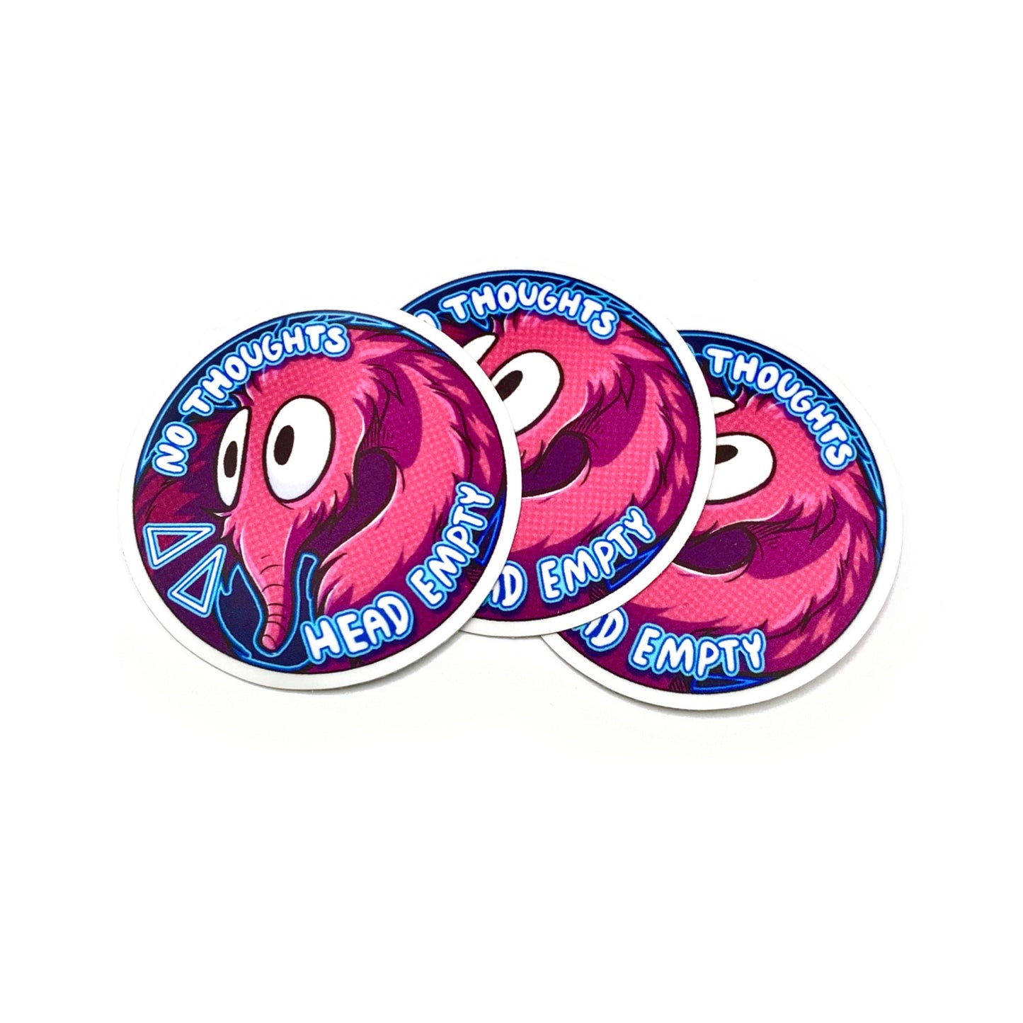 Head Empty Worm on a String Sticker