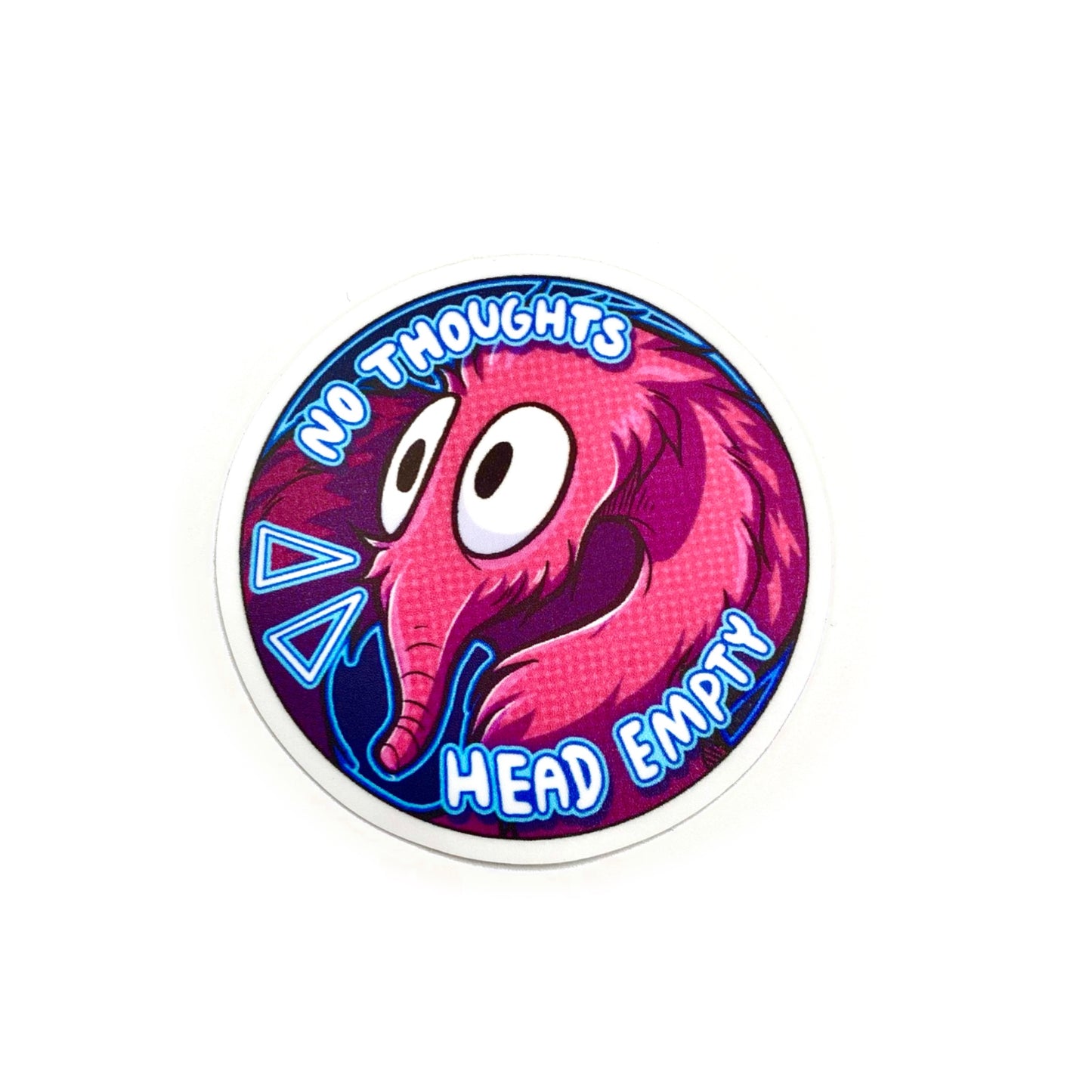Head Empty Worm on a String Sticker