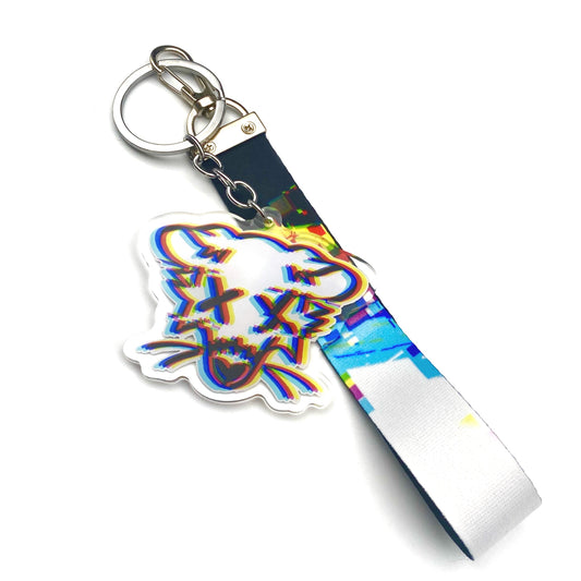 3D Possum Keychain +Wristlet Lanyard Set