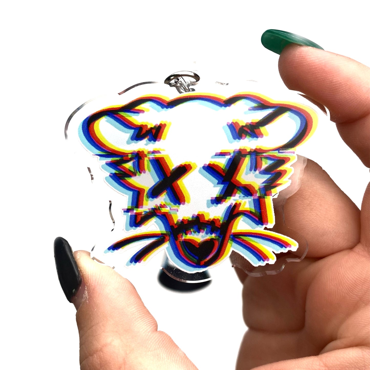3D Possum Keychain +Wristlet Lanyard Set