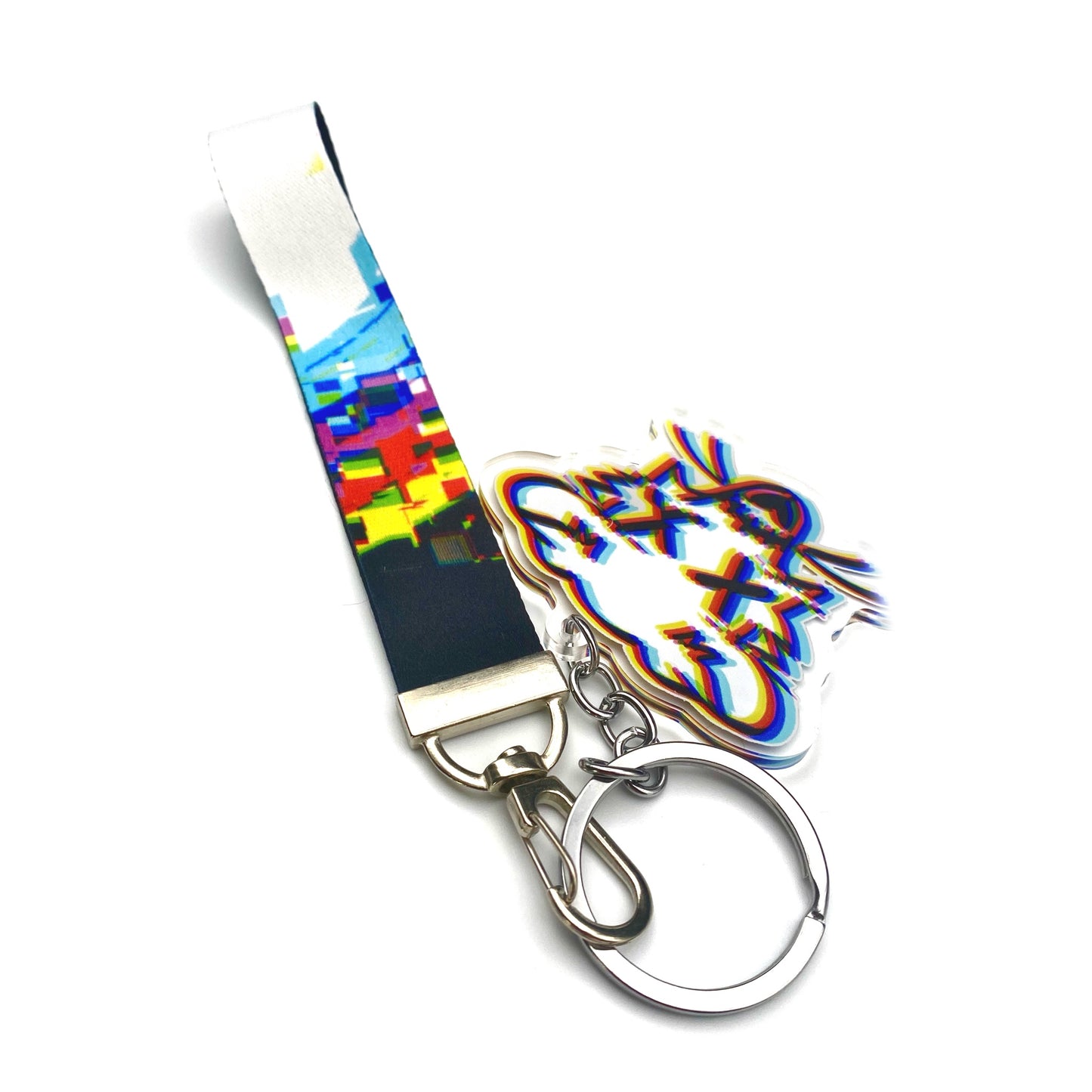 3D Possum Keychain +Wristlet Lanyard Set