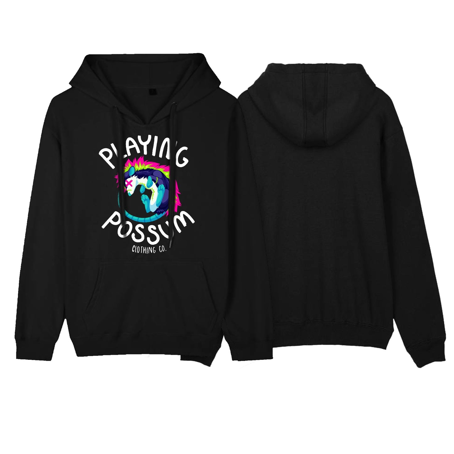 Playing Possum Logo Hoodie