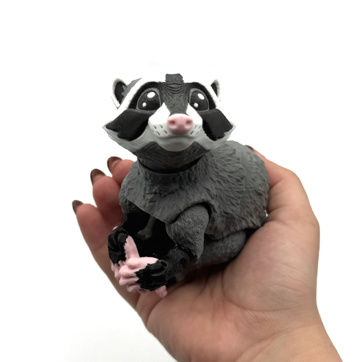 3D Printed Fidget Raccoon