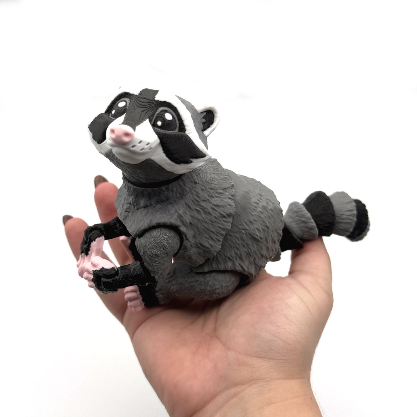 3D Printed Fidget Raccoon