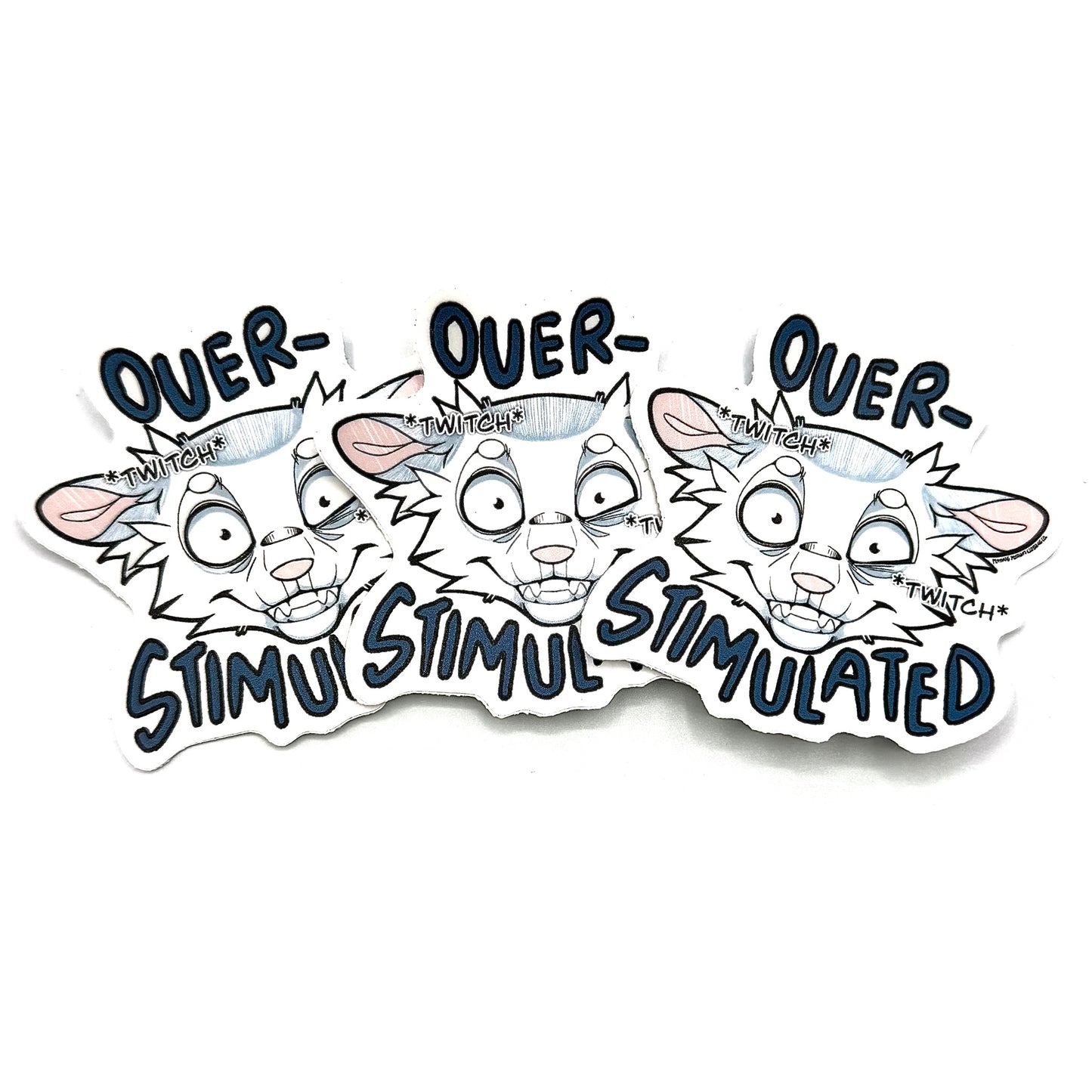 Overstimulated Sticker