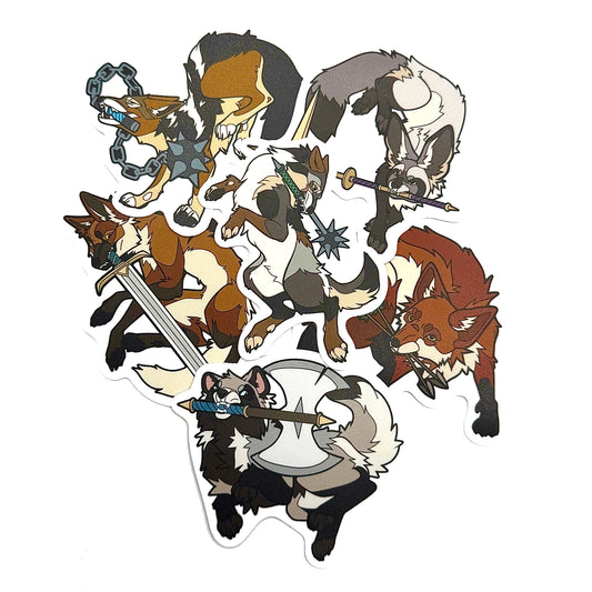 Clawed and Dangerous Sticker Set