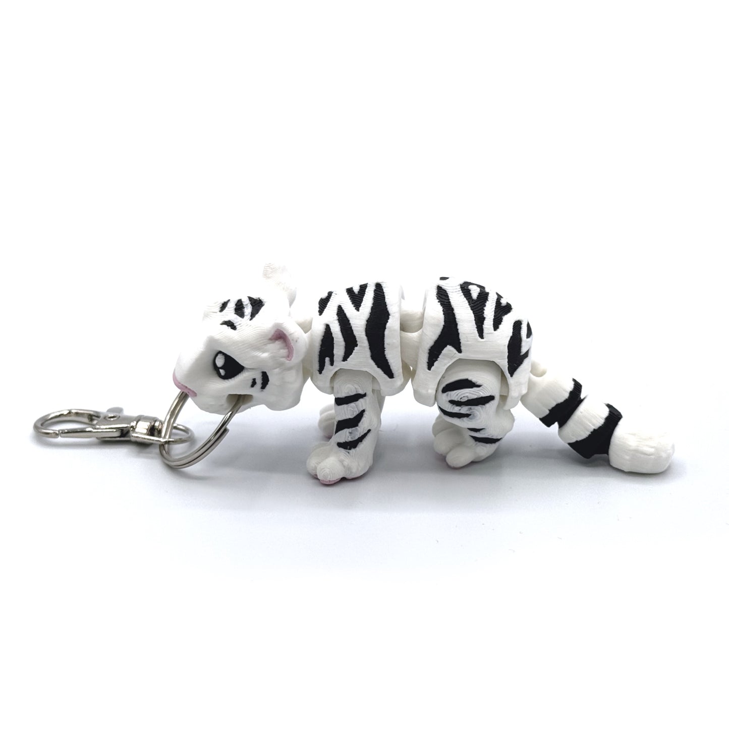 3D Printed Fidget Tiger Keychain