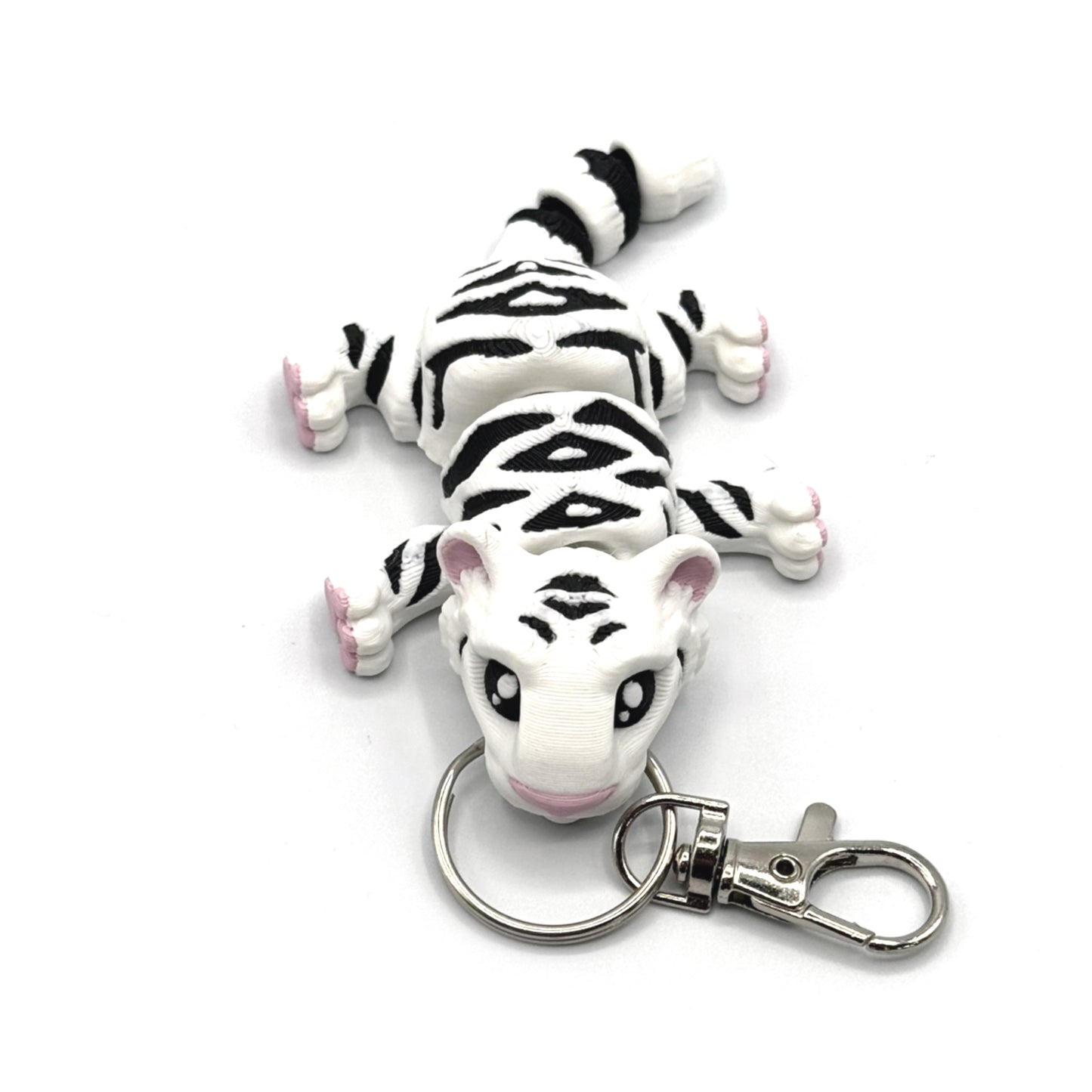 3D Printed Fidget Tiger Keychain