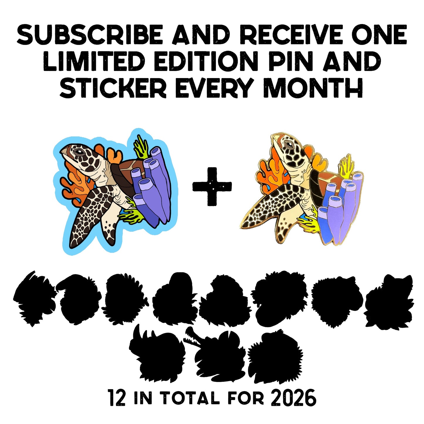 Endangered Species Monthly Enamel Pin Club