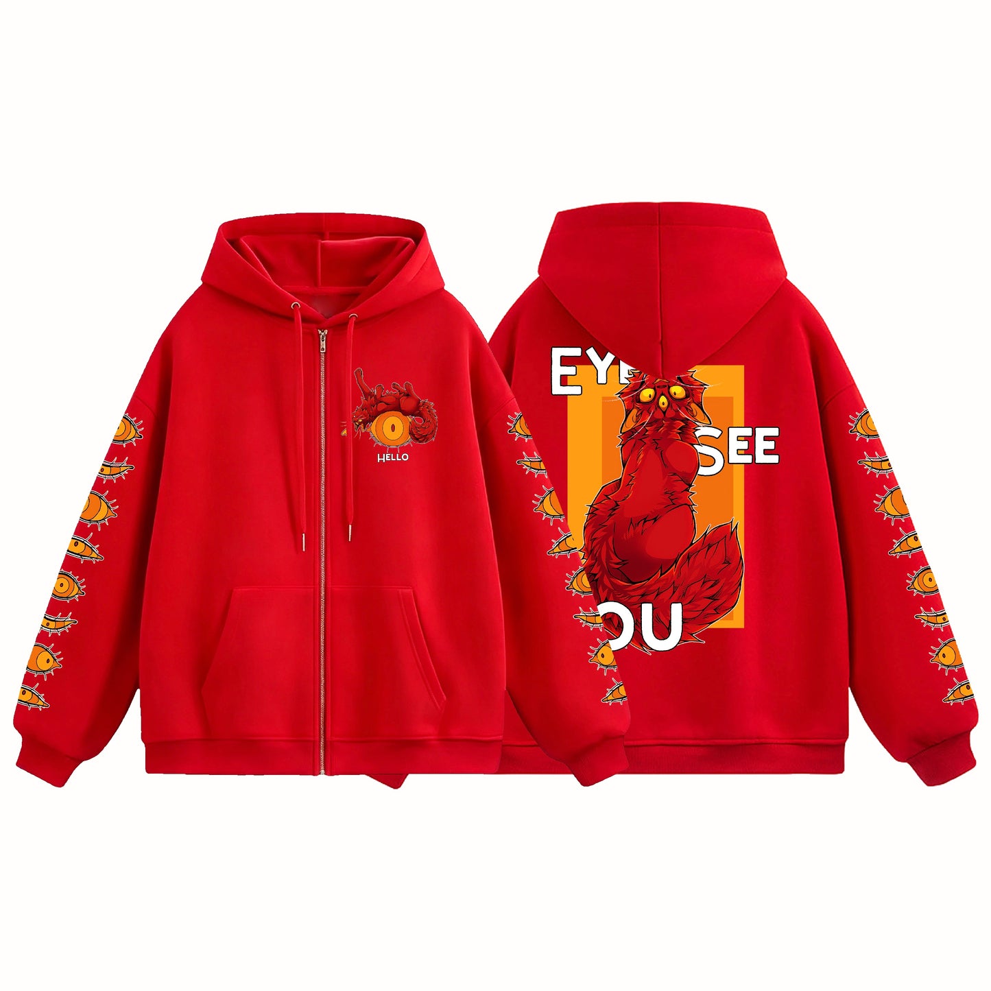Eye See You Zip-Up Hoodie [PREORDER]