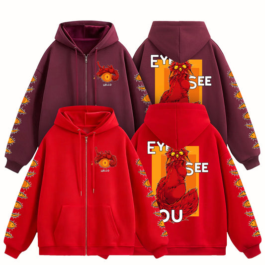 Eye See You Zip-Up Hoodie [PREORDER]