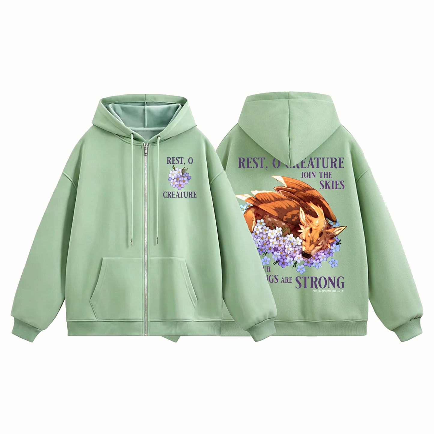 Rest O Creature Zip-Up Hoodie [PREORDER]