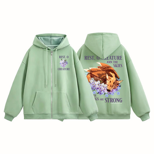 Rest O Creature Zip-Up Hoodie [PREORDER]