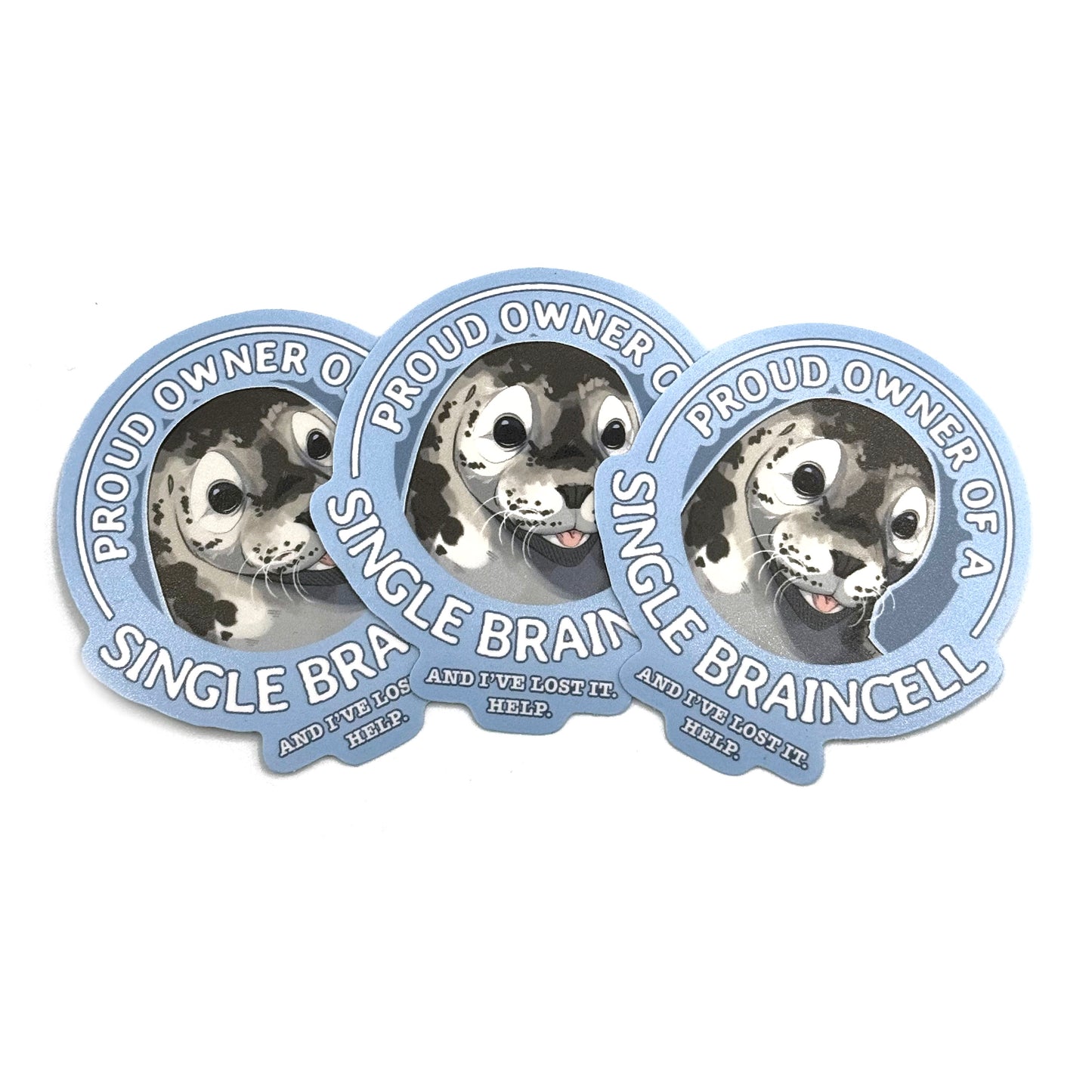 Single Braincell Seal Sticker