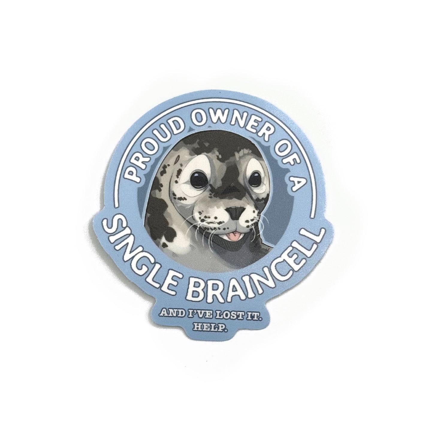 Single Braincell Seal Sticker