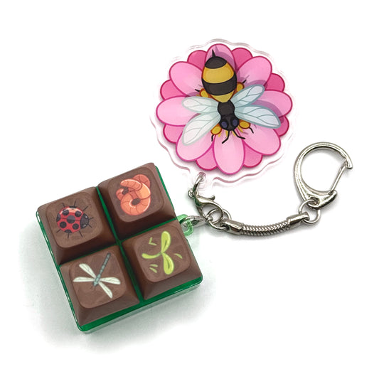 Garden Bed Keyboard Keychain