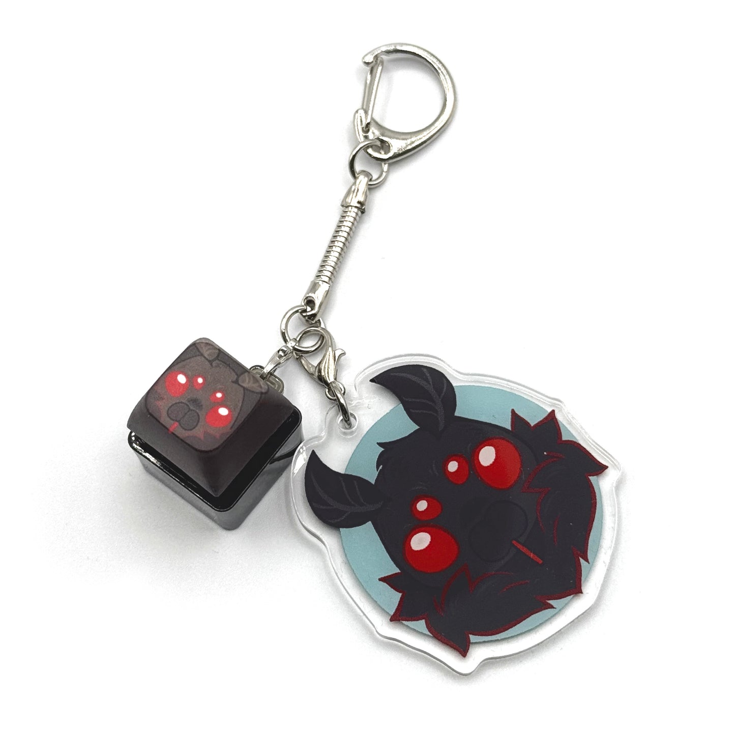 Mothman Keyboard Keychain